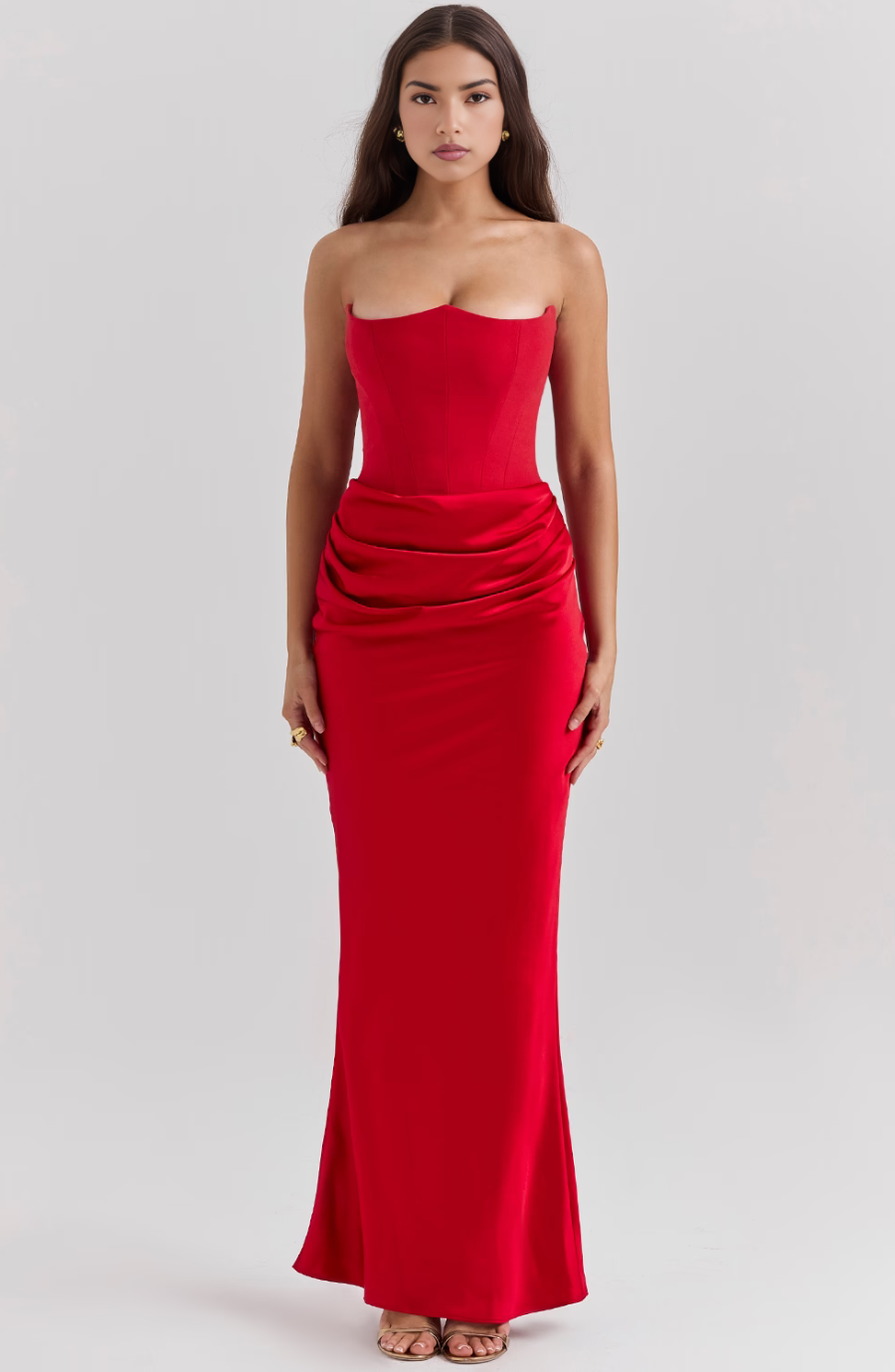Tessa: Strapless Maxi Dress