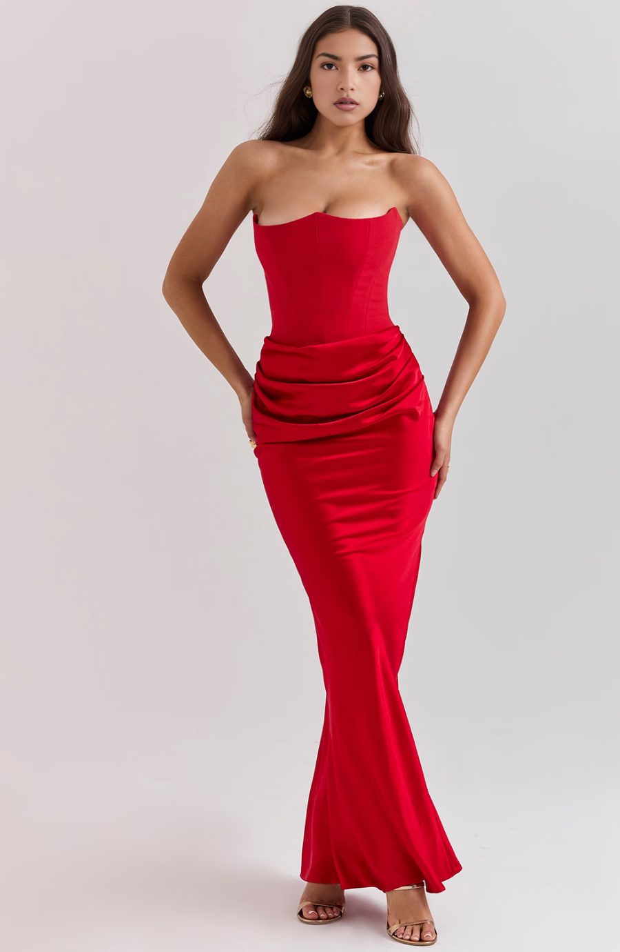 Tessa: Strapless Maxi Dress