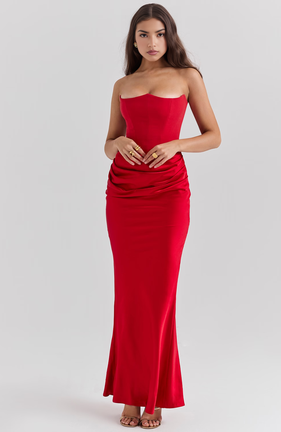 Tessa: Strapless Maxi Dress