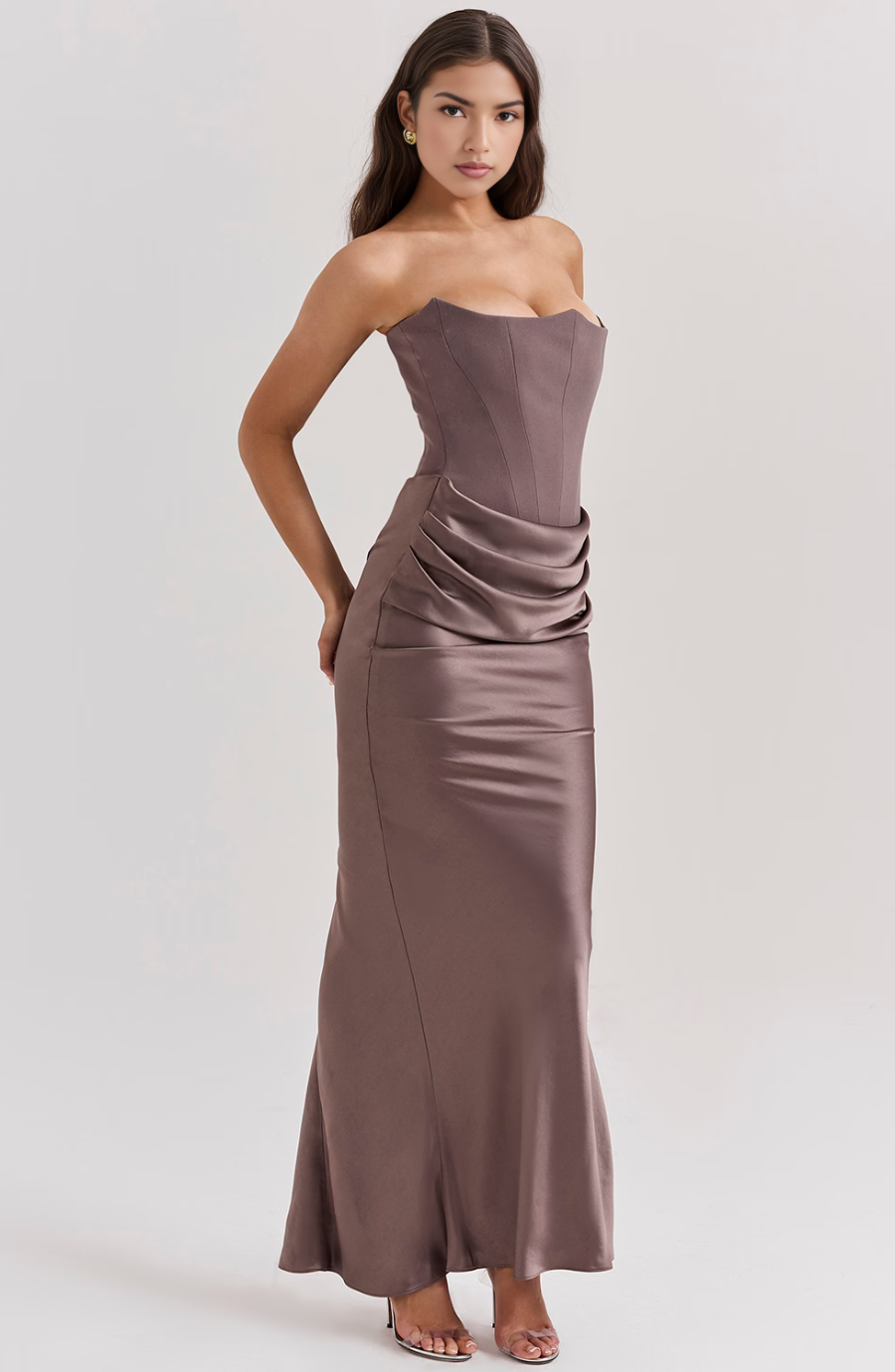 Tessa: Strapless Maxi Dress