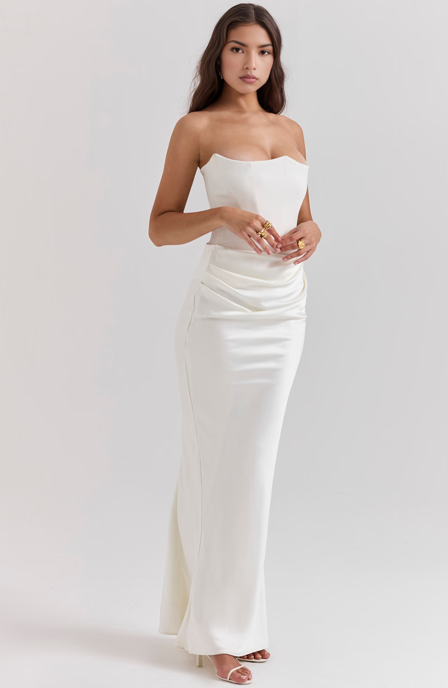 Tessa: Strapless Maxi Dress
