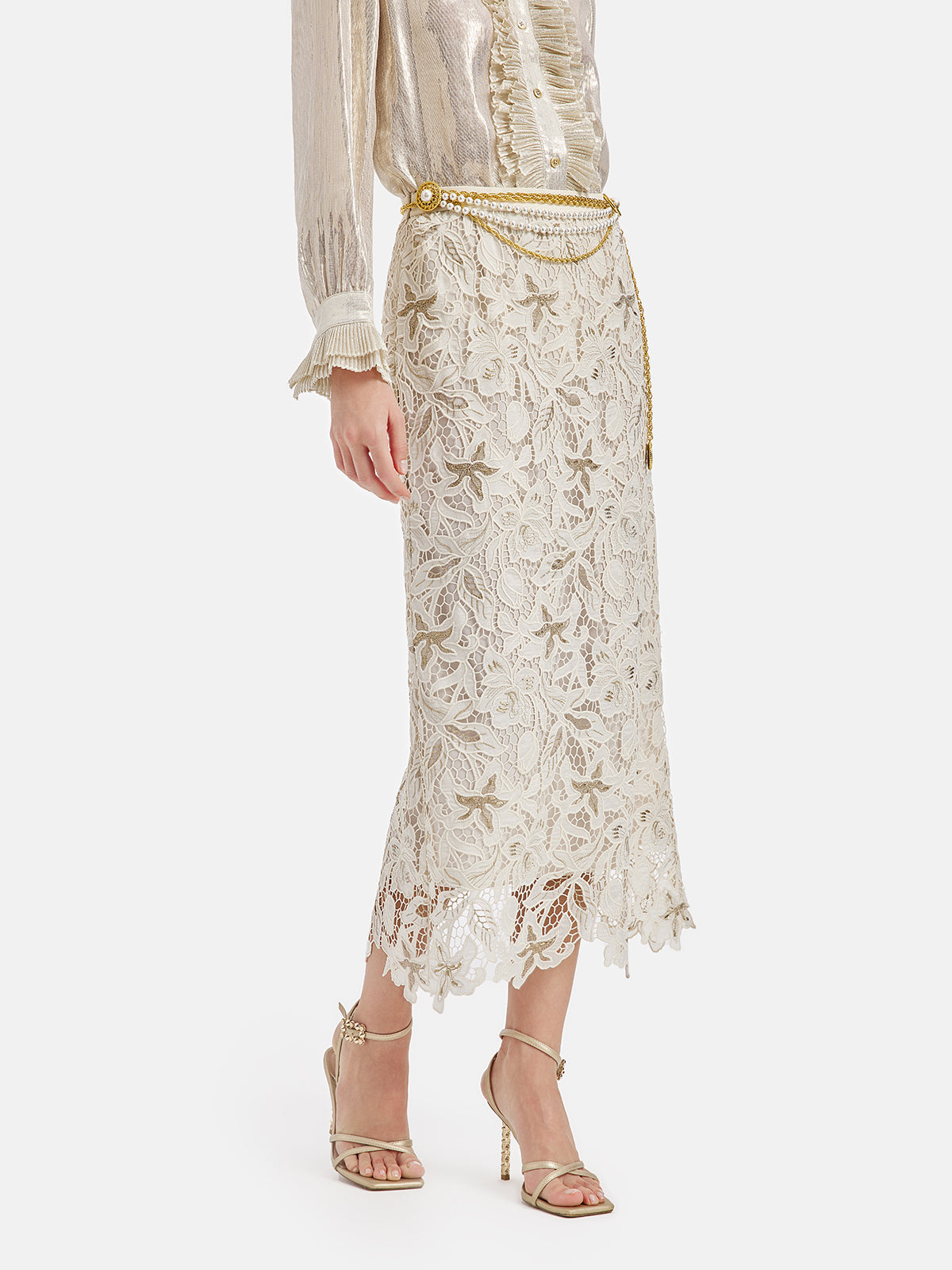 Vita Di Palma™ | Embroidered Lace Mermaid Skirt