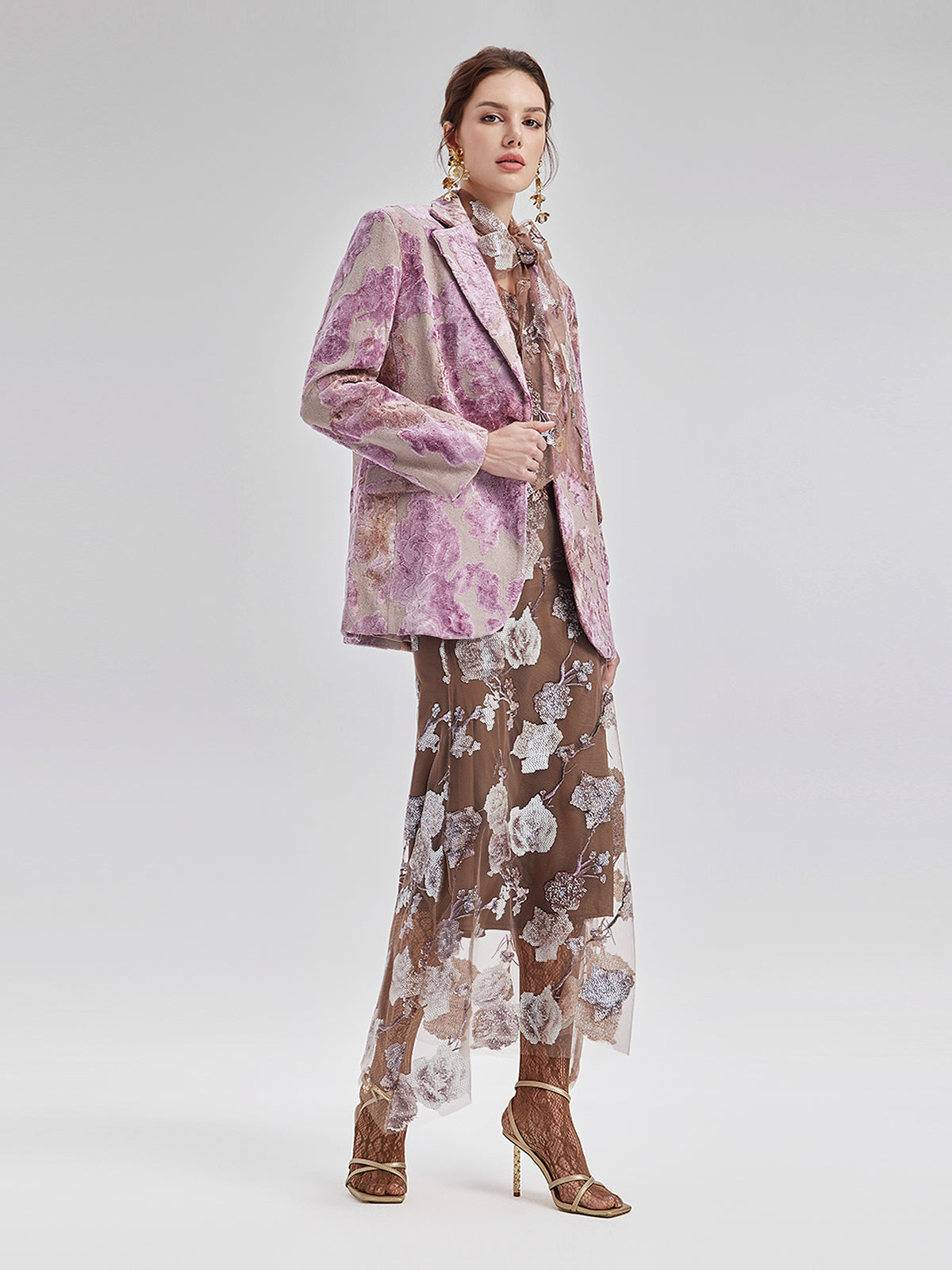 Vita Di Palma™ | Custom Italian Rose Jacquard Blazer