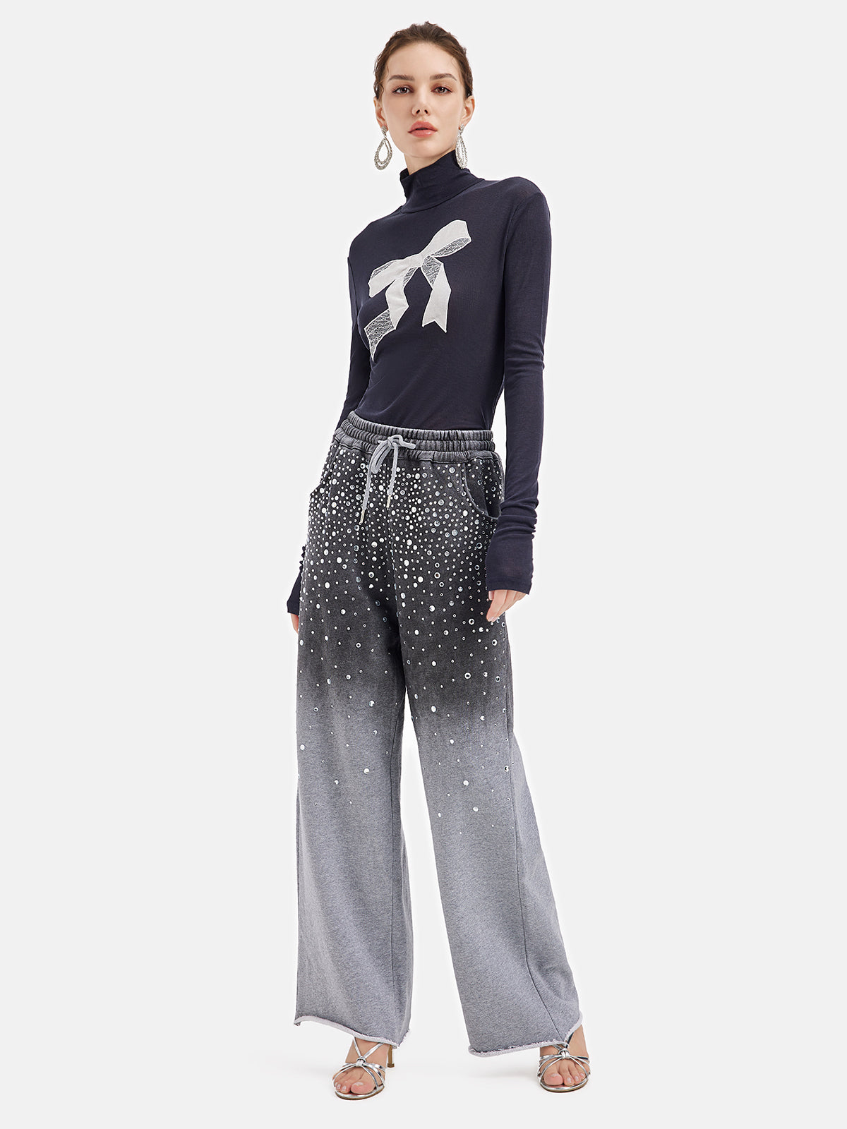 Vita Di Palma™ | Gradient Starry Beaded Knit Pants