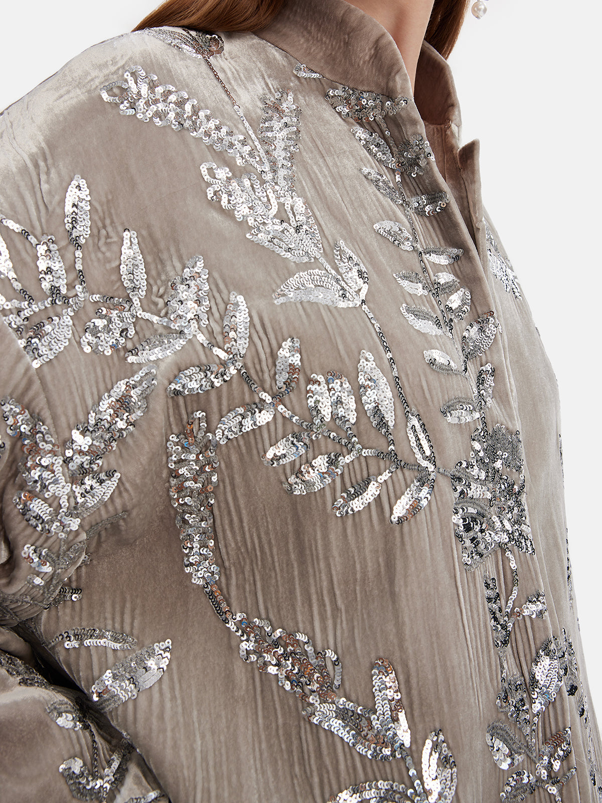 Vita Di Palma™ | Silk Sequin Jacquard Jacket