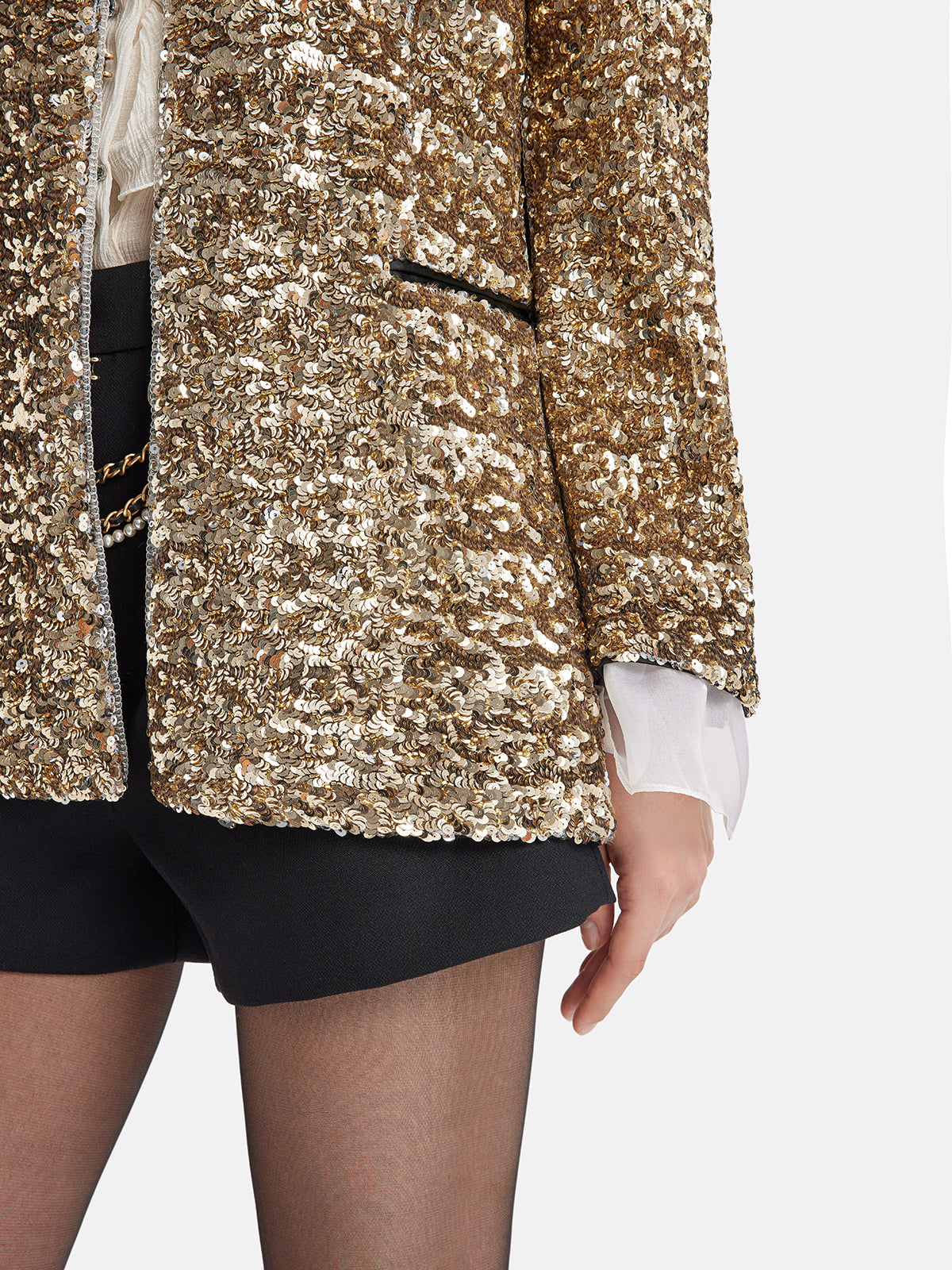 Vita Di Palma™ | Light Luxury Sequin Heavy-Duty Blazer