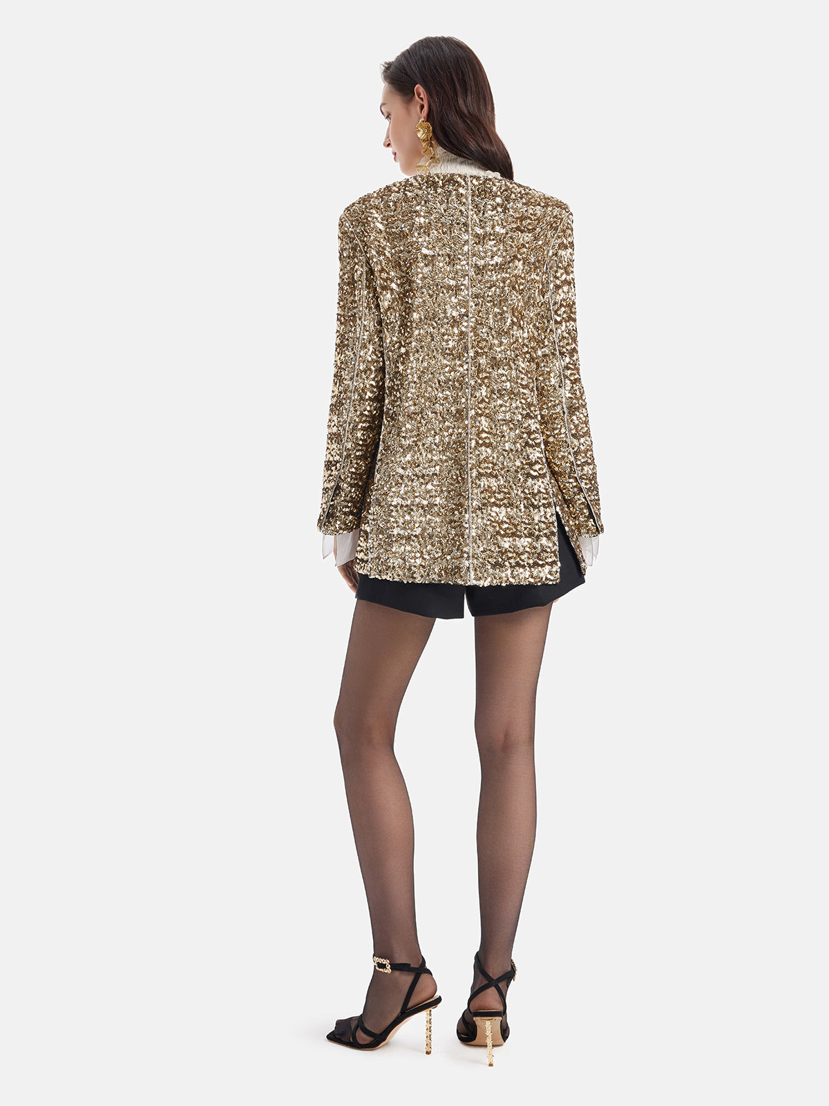 Vita Di Palma™ | Light Luxury Sequin Heavy-Duty Blazer