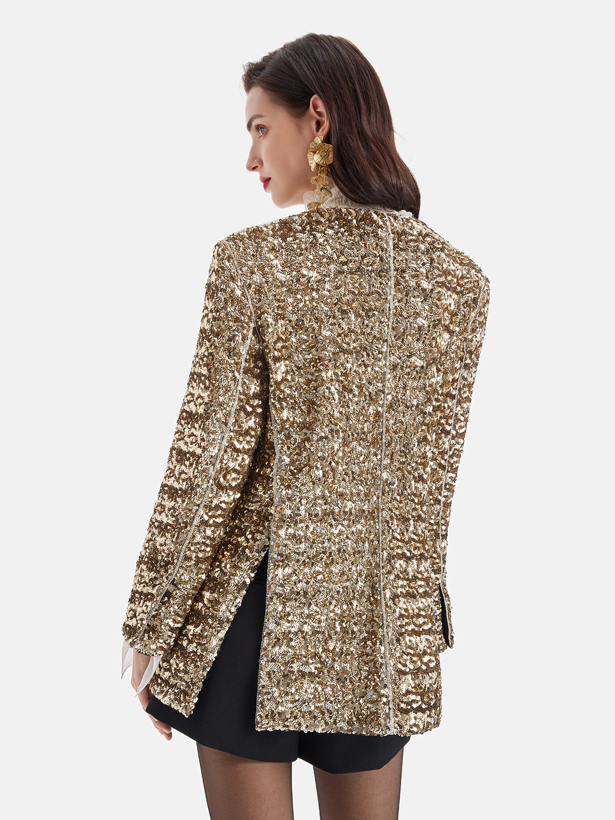 Vita Di Palma™ | Light Luxury Sequin Heavy-Duty Blazer