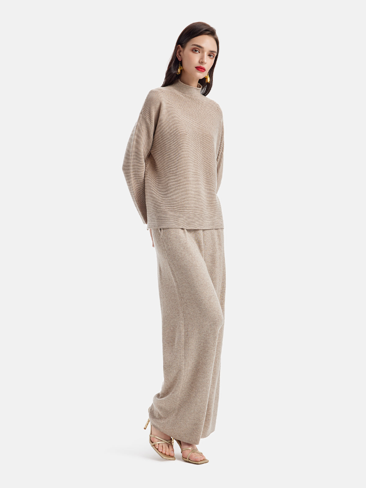 Vita Di Palma™ | Irregular Oversized High-Neck Sweater