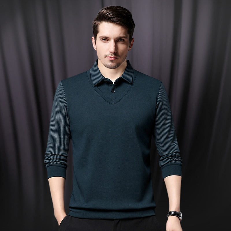 Vita Di Palma™ | Knit Shirt with Faux Collar