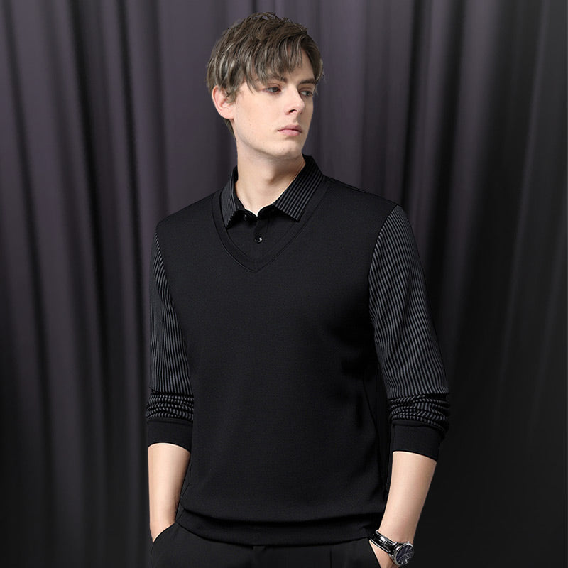 Vita Di Palma™ | Knit Shirt with Faux Collar