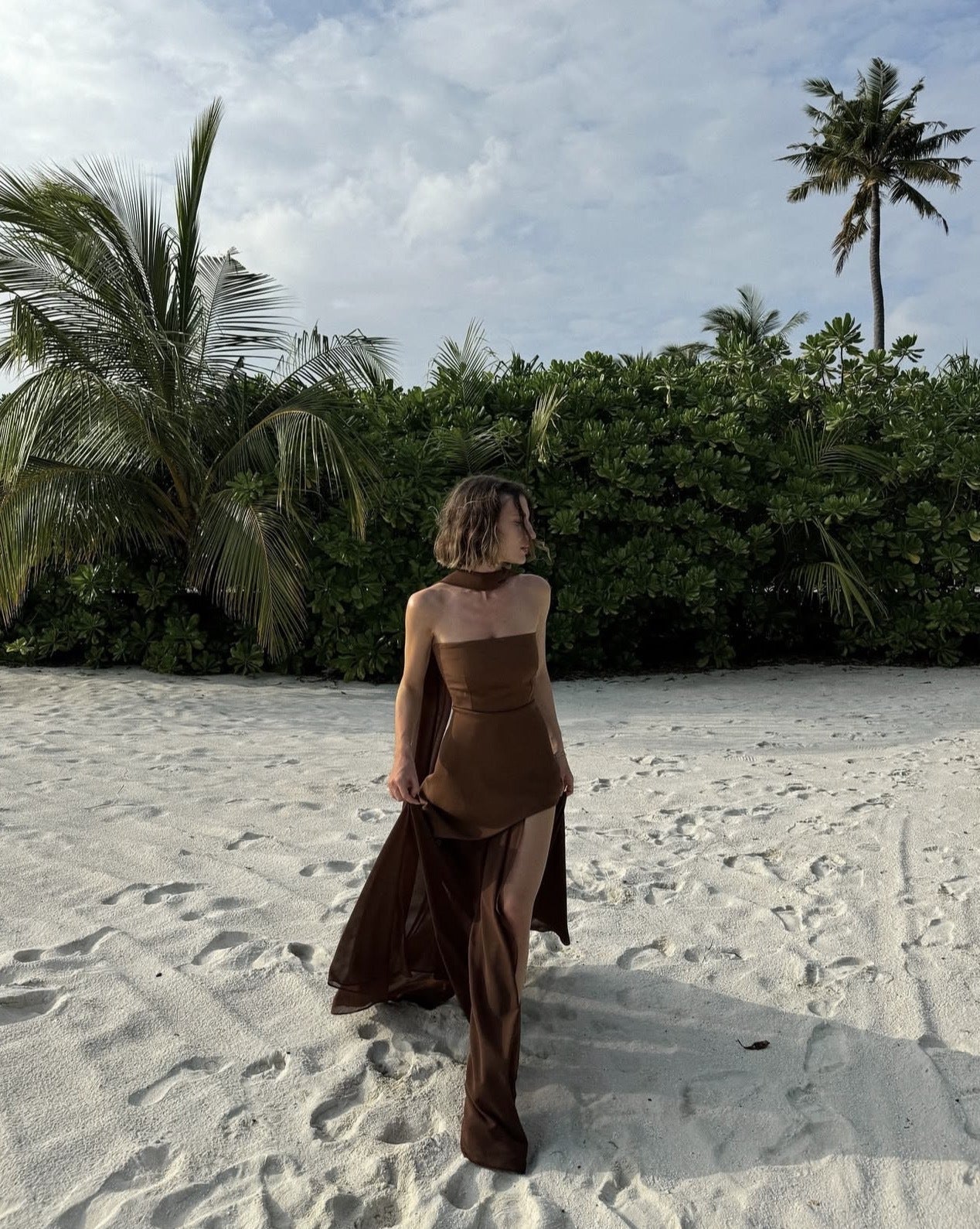 Valerie: Asymmetrical Maxi Dress
