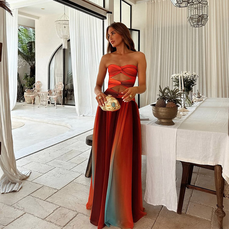 Laney: Strapless Maxi Dress