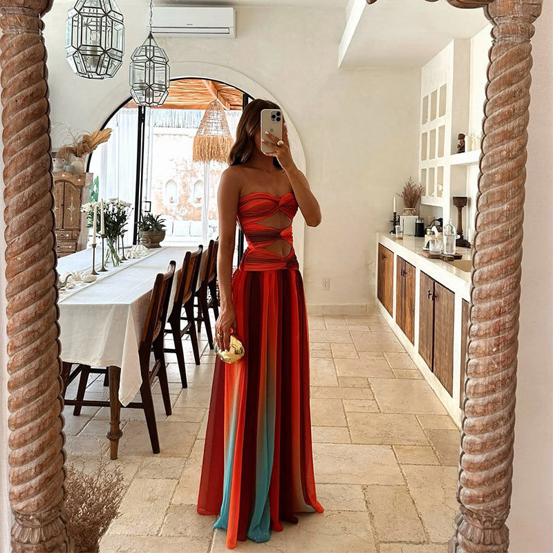 Laney: Strapless Maxi Dress