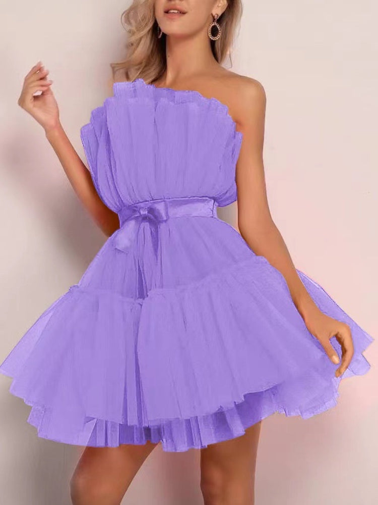 Vita Di Palma™ | Mesh Bow Tulle Dress