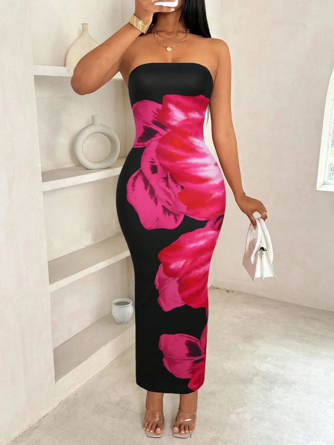 Vita Di Palma™ | Flower Off-Shoulder Dress