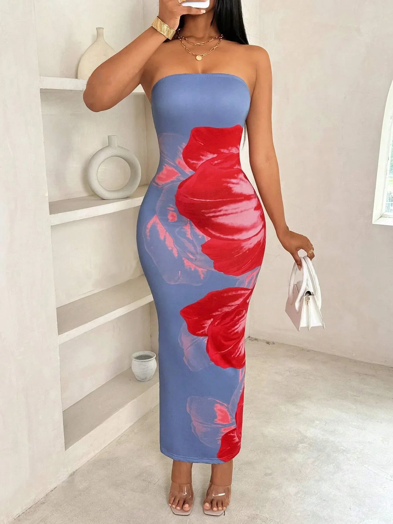 Vita Di Palma™ | Flower Off-Shoulder Dress