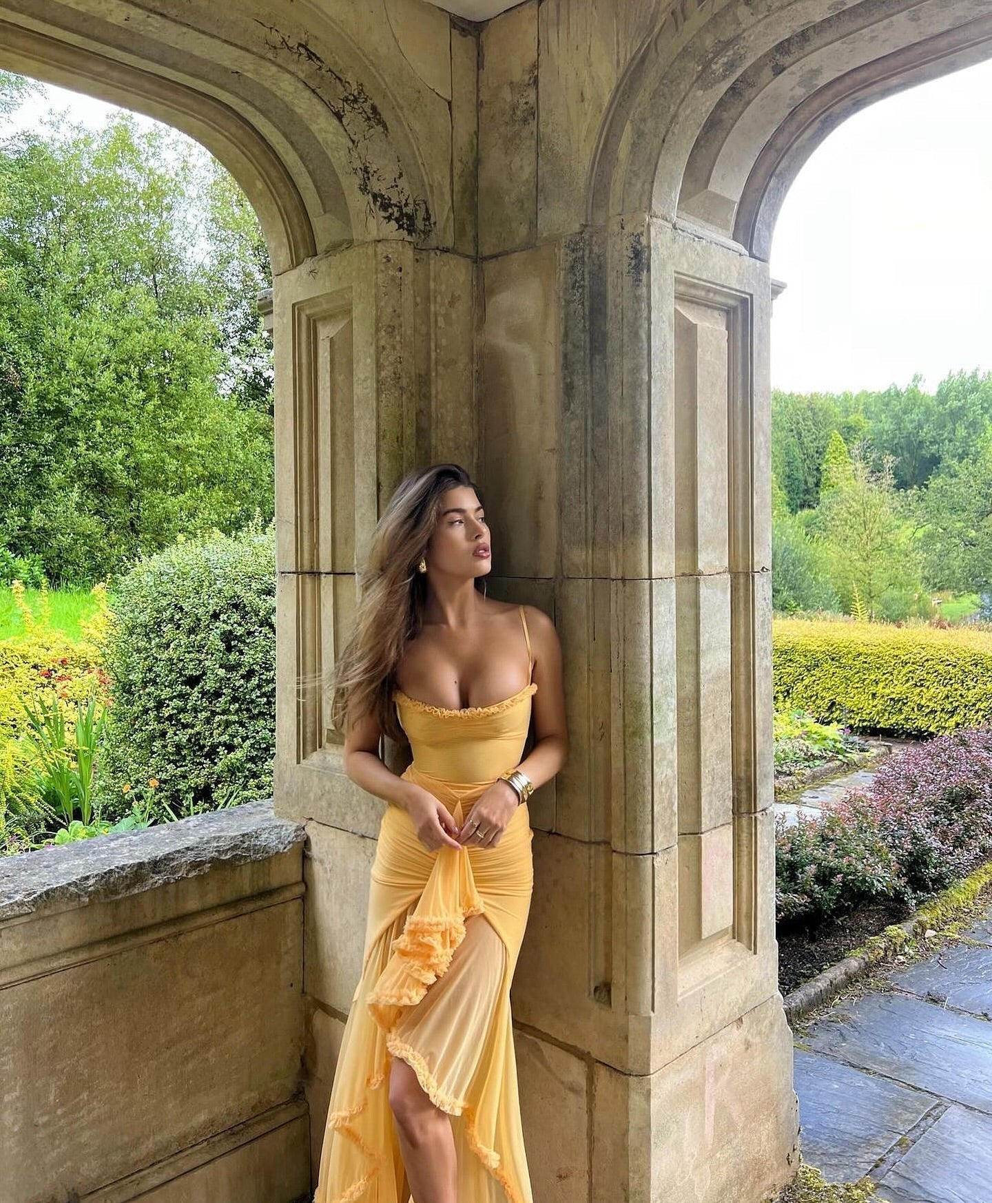 Ruby: Charming Ruffled Gown