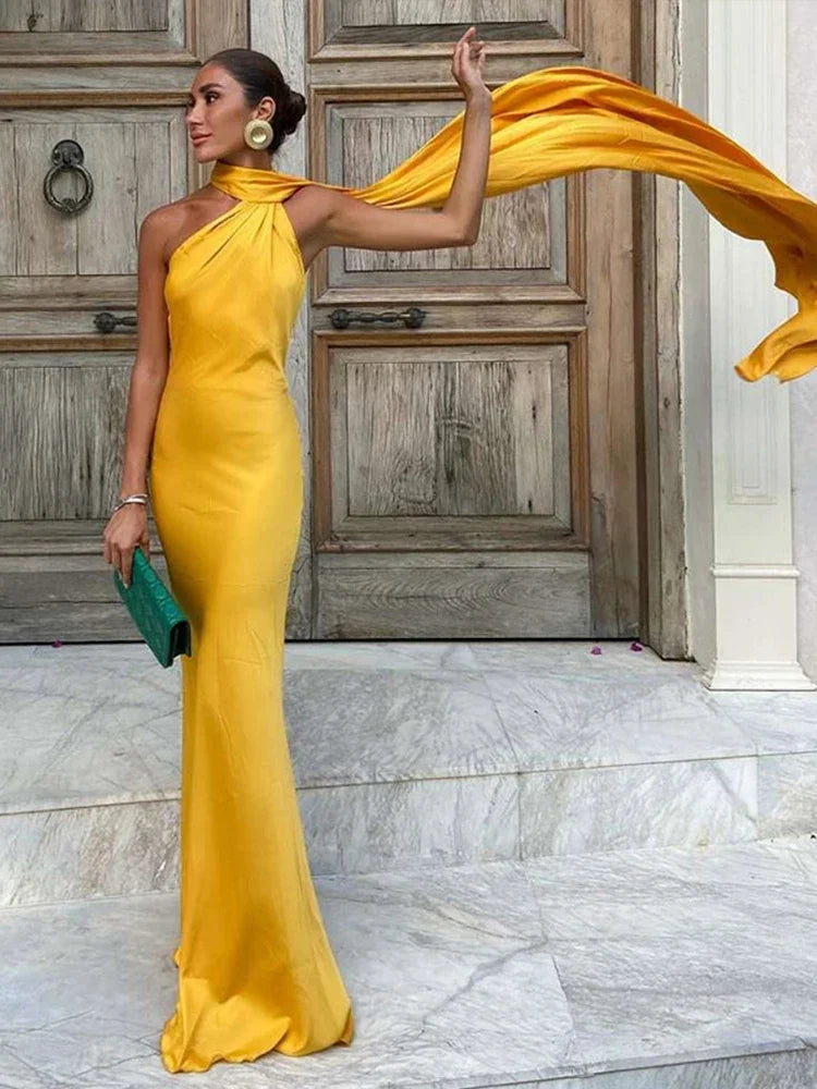 Stella: Timeless Cape Gown