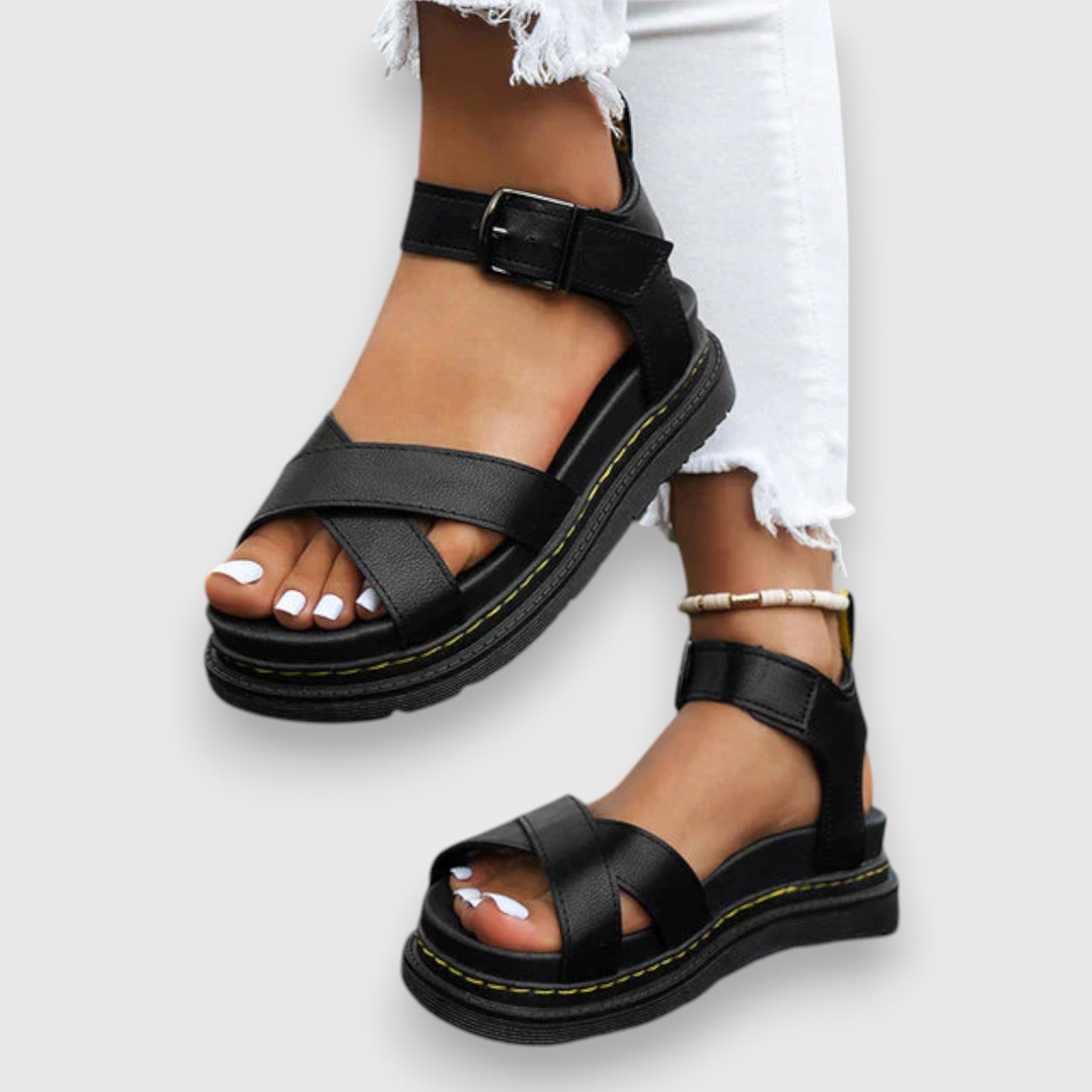 Lanie – Strappy Orthopedic Platform Sandals