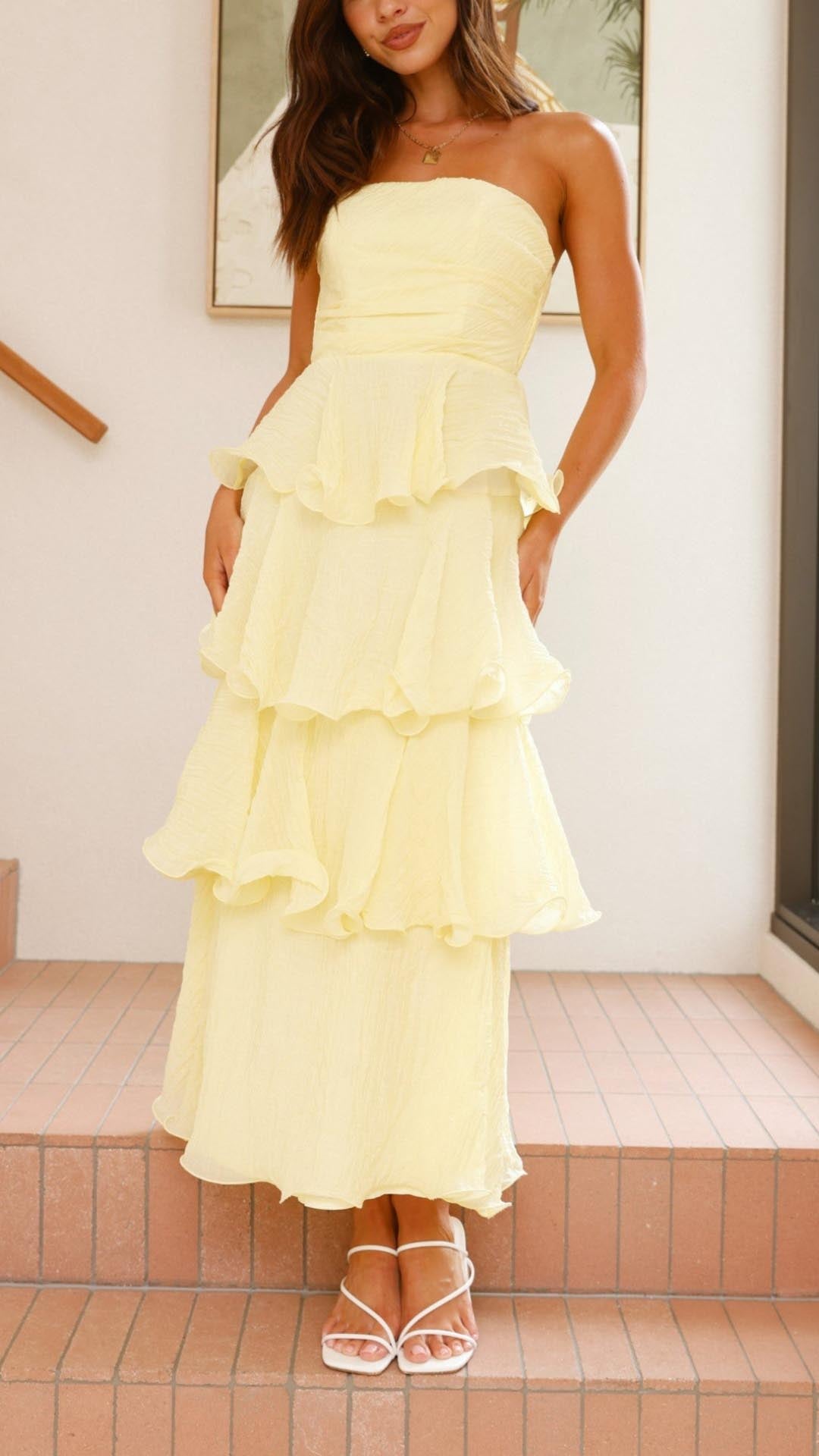 Kate: Tiered Ruffle Maxi Dress