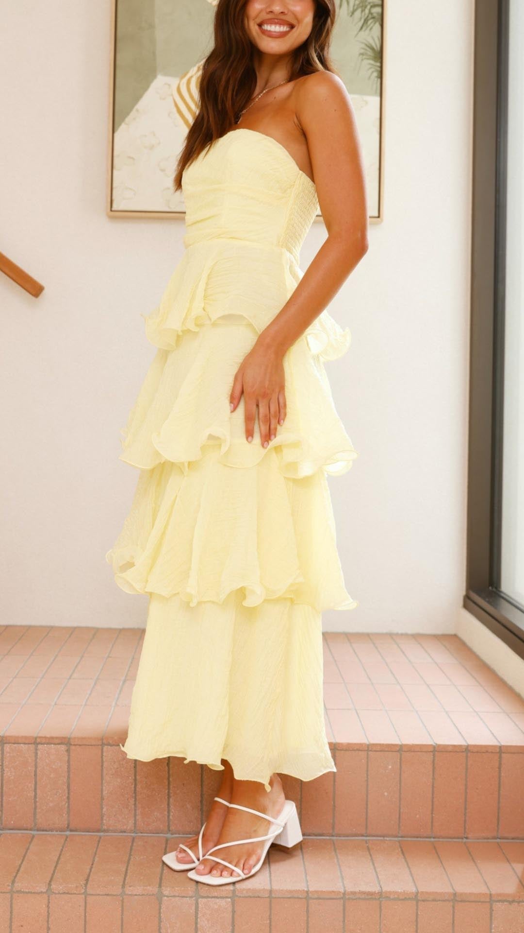 Kate: Tiered Ruffle Maxi Dress