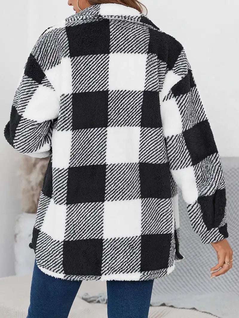 Vita Di Palma™ | Plaid Teddy Coat