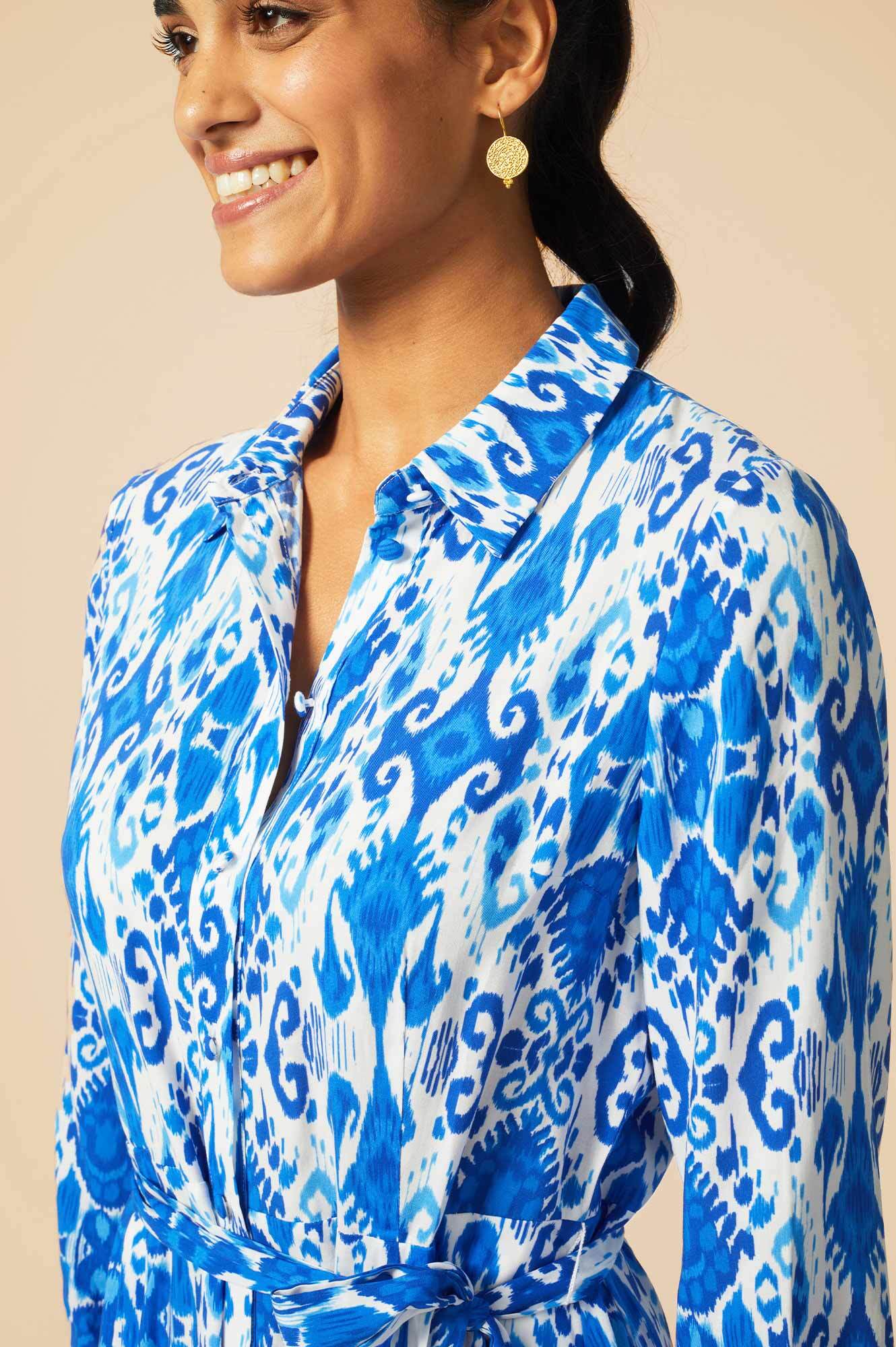 Vita Di Palma™ | Ikat Blue/White