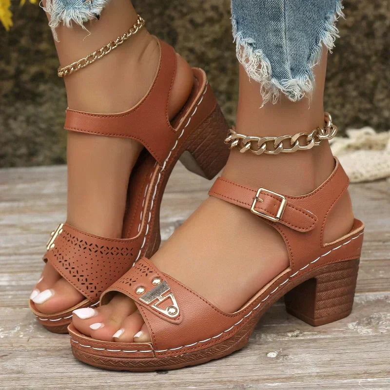 Jonna - Orthopedic Sandals with block heel