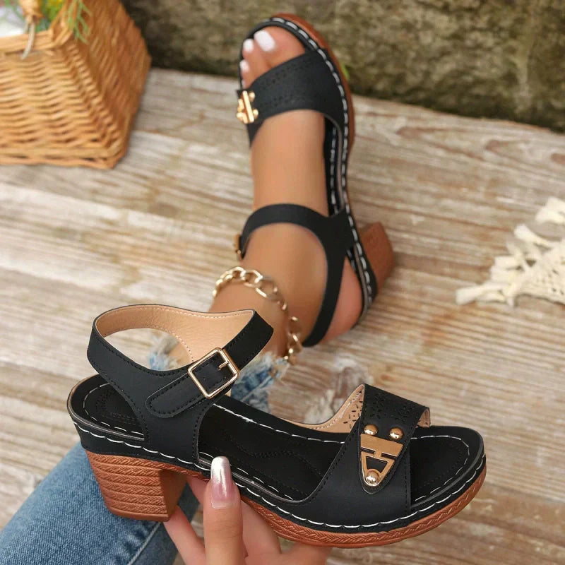 Jonna - Orthopedic Sandals with block heel